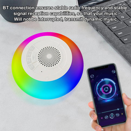 Floating Pool Speaker Waterproof Wireless Speaker for Pool With 8 Light Modes