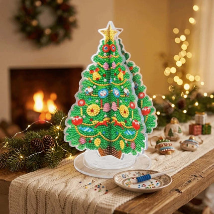 Christmas Tree Handmade Rhinestone Painting Kit 3D Diamond Painting Kit Home Decor