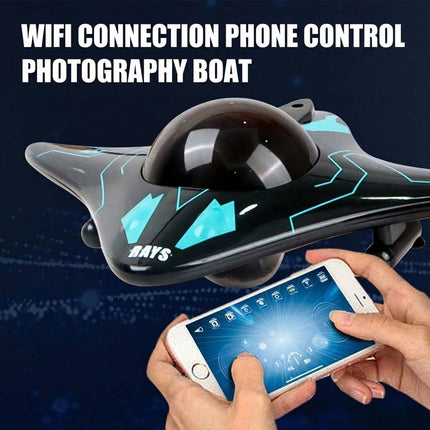 6CH RC Submarine Boat w/ Camera WiFi FPV Underwater Remote Control Toy Gift