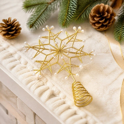 Shimmering Christmas Topper Decor Christmas Tree Top Star Home Decorations