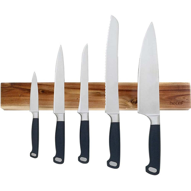 30cm  Knife Strip for Wall Premium Acacia Wood Strong  Holder Rack