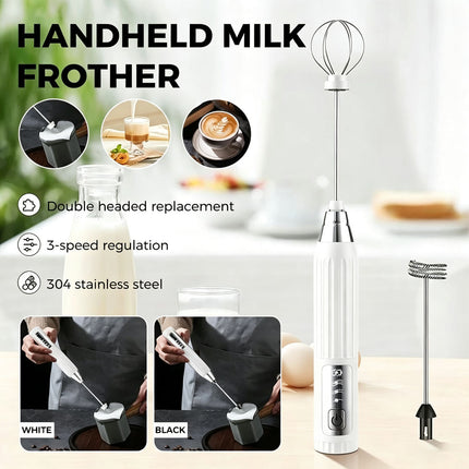 Electric Kitchen Mini Foamer Milk Frother Egg Beater Stirrer Whisk Mixer
