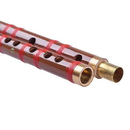 Handmade Chinese Musical Instrument Bamboo Flute G Key+Membrane+Knot+Bag
