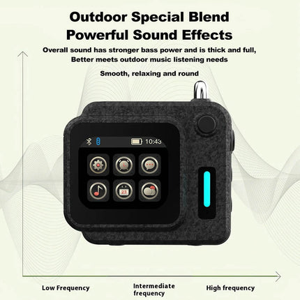 Powerful Bluetooth Speaker with LED Display Screen Wireless Portable Mini Stereo