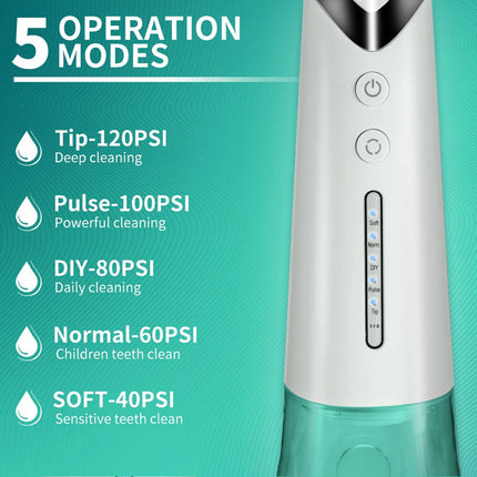 Cordless Water Flosser Jet Dental Electric Oral Irrigator Teeth Cleaner