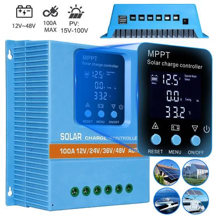 Upgraded MPPT Solar Charge Controller Battery Intelligent Regulator 60A