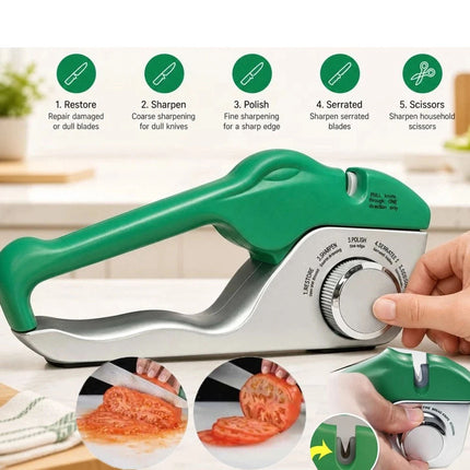 5-in-1 Kitchen Multifunctional Adjustable Knife & Scissors Sharpening Stone