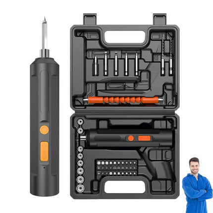 47Pcs Cordless Screwdriver Drill Driver Screw Bit Set Rechargeable Electric Tool