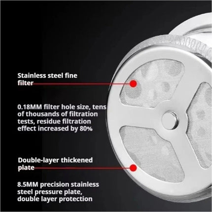 350ML Stainless Steel Cafetiere French Press Filter Coffee Plunger Pitcher