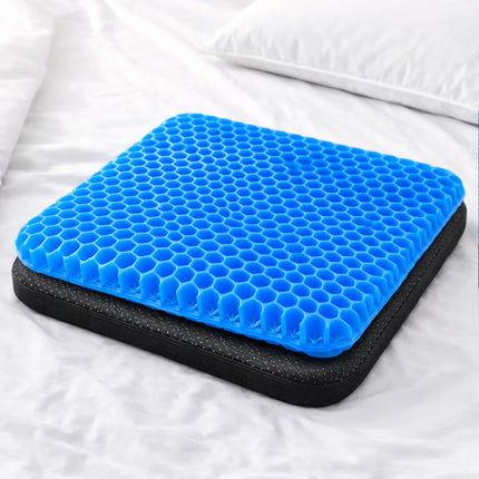 Double Layer Honeycomb Gel Seat Cushion Body Pressure Support for Car and Office Use