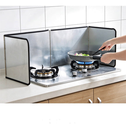 Stainless Steel Anti Splatter Shield Guard, Foldable Splatter Screen for Stove Frying Cooking
