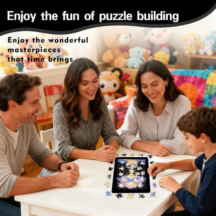 Acrylic Floral Puzzle Art Decor Transparent Flower Vase Ornament Home Decoration