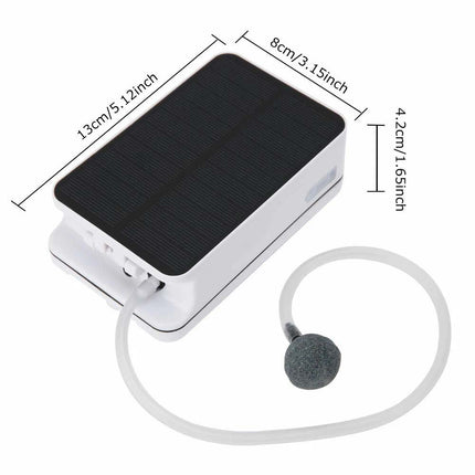 Day/Night Pond Oxygenator Solar Air Pump Water Tank Oxygen Aerator Pool Aquarium