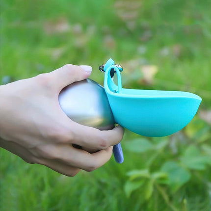 285ml 2-in-1 Portable Dog Water Bottle for Small Dogs - Compact Design for Outdoor Walking