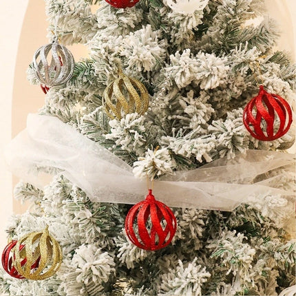 6Pcs 6cm Christmas Ball Ornaments Holiday Home Decoration