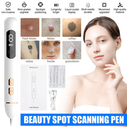 Laser Plasma Pen Mole Removal Dark Spot Remover Skin Wart Tag Remover 5x Needles