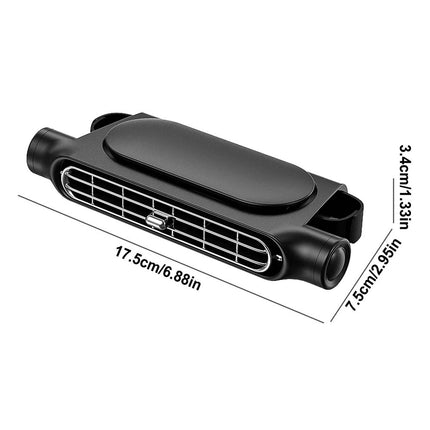 Mini USB Car SUV Seat Back Cooling Fan Portable 3 Speed Headrest Silent Cooler