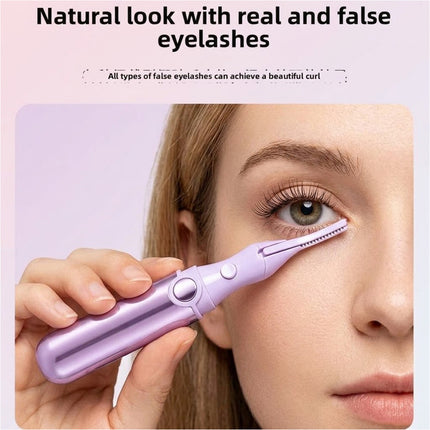 Fast Heating Electric Eyelash Curler Eyelash Curling Device Women Purple