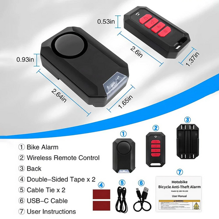 Loud 135dB Bike  for Ebikes  Bike For Bicycle Motorcycle