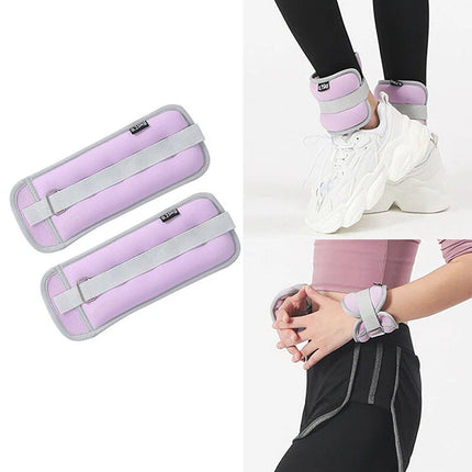 1KG  Adjustable Ankle Weights Wrist Weight Bracelet Fitness Equipment Training 1 Pair