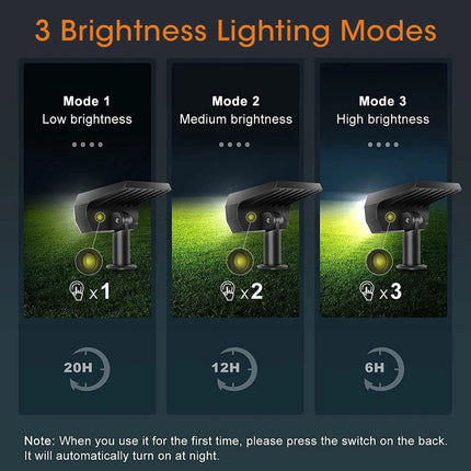 4x Solar Spot Lights Garden Outdoor Pathway Lawn Fence Lamp rgb Spotlight Light
