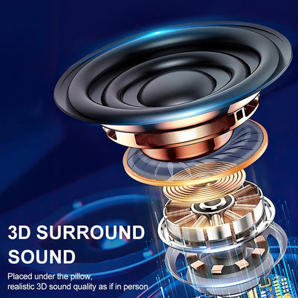 Pillow Speaker Bone Conduction Stereo Bluetooth Sleep Headphones Deep Sleeping