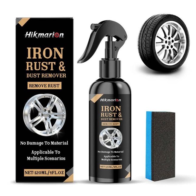 1Sets Iron Rust & Dust Remover Spray, Fast-Acting Metal Surface, Car Rust Remover