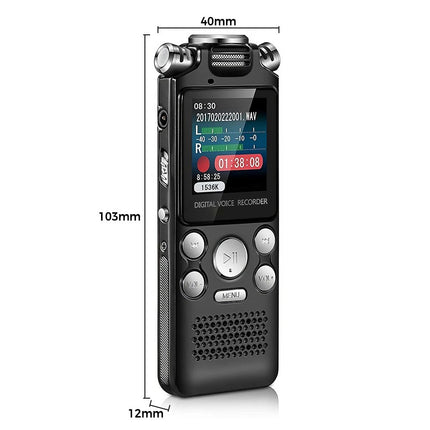 Pro Digital Audio Recorder Dictaphone Audio MP3 Player Sound Voice Recording Au