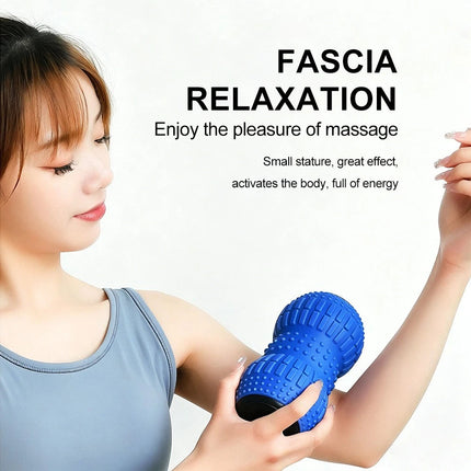 Rechargeable Electric Massage Roller Vibrating Silicone Yoga Ball Muscle Relief