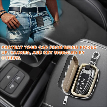 Faraday Pouch Car Keys RFID Signal Block Bag Key Fob Protector Cage Anti-Theft