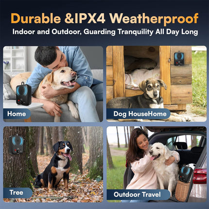 2PCS Outdoor Waterproof Ultrasonic Device Pet Bark Deterrent Tool for Dog Behaviour Training