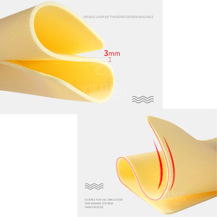 10pcs Tattoo Practice Fake Skin 20x30cm Silicone Double Sided 3mm Thickness      (10pcs)