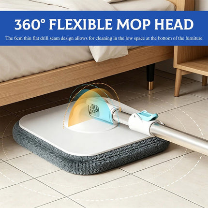 360° Spin Mop and Bucket Set with Self-separating Dirty & Clean Water System