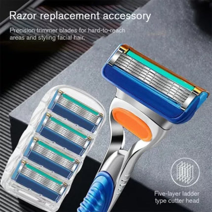 40PSC Shaving Razor Blades Refills Compatible for Gilette Fusion 5 Proglide Blue