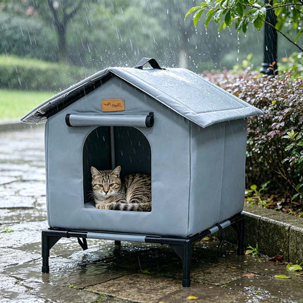 Waterproof Collapsable Outdoor Cat Shelter Cat House Winter Warm Cats Nest Cave