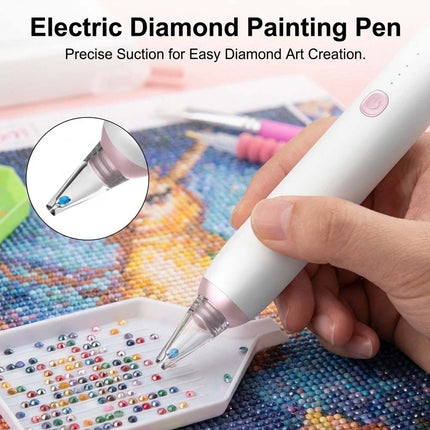 DIY Craft Electric Diamond Art Painting Pen Diamond Suction Tool for Nail Art
