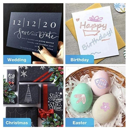 12/24/48PCS Outline Pens Metallic Coloring Lightstick Graffiti Pen Xmas Gifts