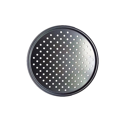 4Pcs Pizza Steel Pan for Oven Nonstick Perforated Round Pizza Baking Sheet Oven Tray 24.5+26+28+32cm