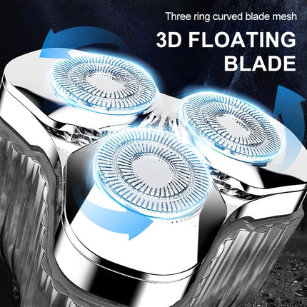 Portable Electric Razor for Travel, Rechargeable USB-C Alloy Mini Shavers for Me