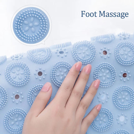 Acupressure Mat Circular Bathroom Non-slip Mat Carpet Suction Cup Massage Mat     (1x)