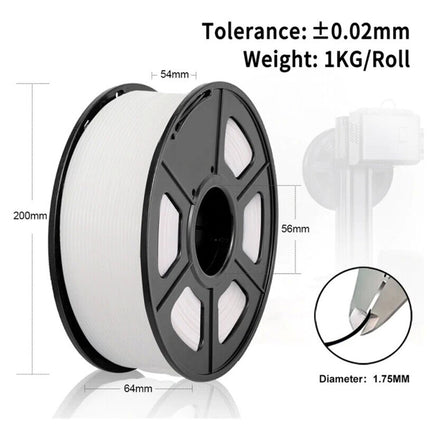 Cybridge 3D Printer 3D Filament Resin Standard PLA Spool 1.75mm 1Kg Spool