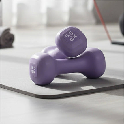 Women's Bone-Shaped Dumbbell Rubber Coated for Home Gym Use Fitness Equipment