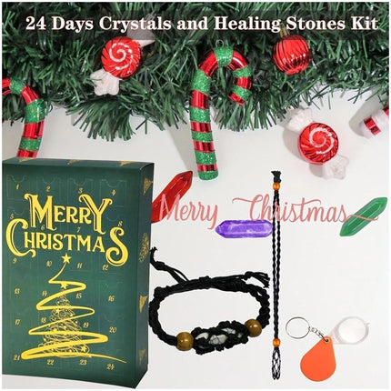 Crystal Advent Calendar 24 Days Of Crystals And Healing Stones Kit Christmas