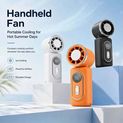 Portable Mini Semiconductor Cooling fan 5-Speed Airflow Control Rechargeable