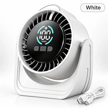 100 Speed USB Desk Fan Portable Mini Quiet Personal Cooling Fan With LED Light