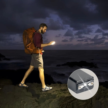 LED Torch Lamp USB Rechargeable Pocket Mini Keychain Keyring Stun Tool