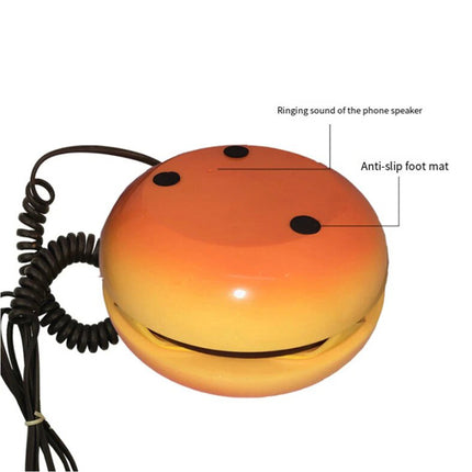 Analog Juno Hamburger Telephone Cheeseburger Burger Home Desktop Corded Phone