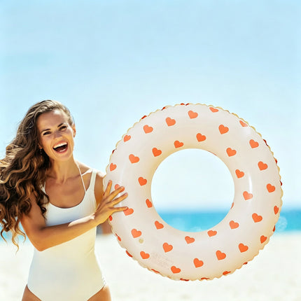 Retro Inflatable Swimming Ring, Retro Style Summer Beach Pool Float 74CM