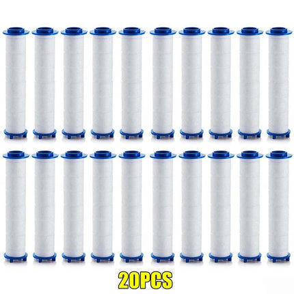 20Pcs Ion Drops Shower Head Filters, PP Cotton Filter Cartridge, Turbo Showerhead
