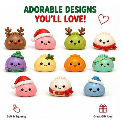2026 Christmas SquishiesAdvent Calendar 24 Days Dumpling Toys Boys  And  Girls   Xmas Gift